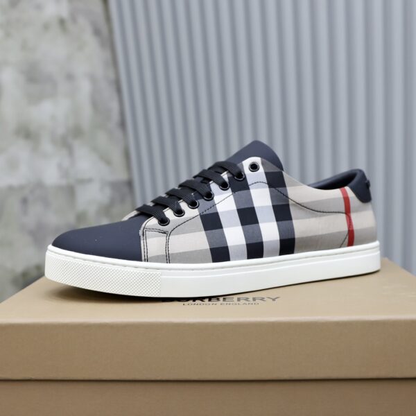 Burberry Canvas Black White and Khaki
