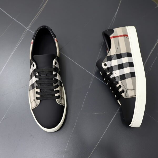 Burberry Canvas Black White and Khaki