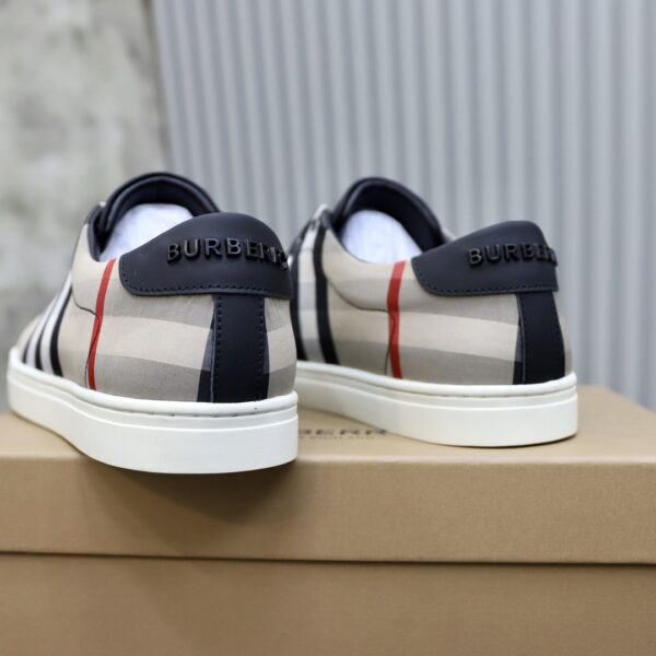 Burberry Canvas Black White and Khaki