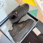 Prada Lambswool Boots Low Black