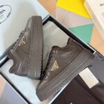 Prada Lambswool Boots Low Black