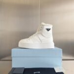 Prada Lambswool Boots HighWhite