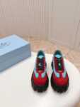 Prada Flatform Shoes Blue and Red