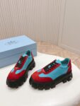 Prada Flatform Shoes Blue and Red