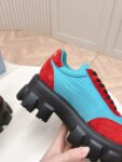 Prada Flatform Shoes Blue and Red