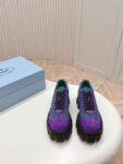 Prada Flatform Shoes Purple and Green