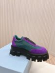Prada Flatform Shoes Purple and Green