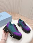 Prada Flatform Shoes Purple and Green