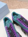 Prada Flatform Shoes Purple and Green
