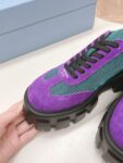Prada Flatform Shoes Purple and Green
