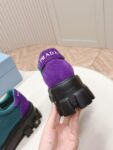 Prada Flatform Shoes Purple and Green