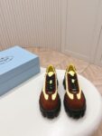 Prada Flatform Shoes Yellow and Brown