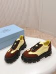 Prada Flatform Shoes Yellow and Brown