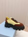 Prada Flatform Shoes Yellow and Brown