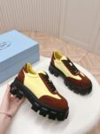 Prada Flatform Shoes Yellow and Brown