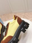 Prada Flatform Shoes Yellow and Brown
