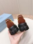 Prada Flatform Shoes Yellow and Brown