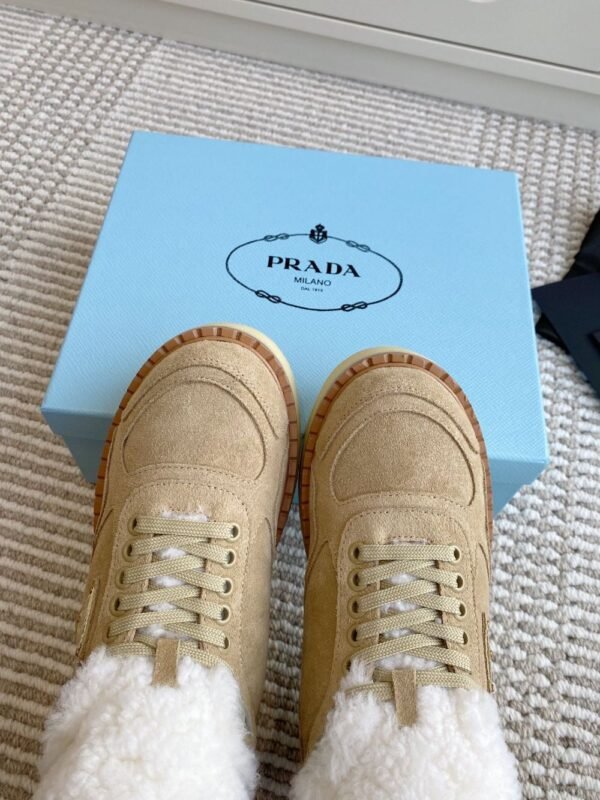 Prada Snow Boots Khaki