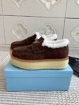 Prada Loafers Winter Brown