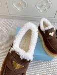 Prada Loafers Winter Brown