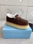 Prada Loafers Winter Brown