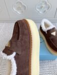 Prada Loafers Winter Brown