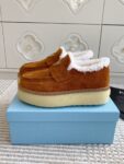 Prada Loafers Winter Orange