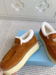 Prada Loafers Winter Orange