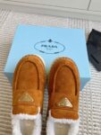Prada Loafers Winter Orange