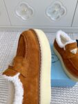 Prada Loafers Winter Orange