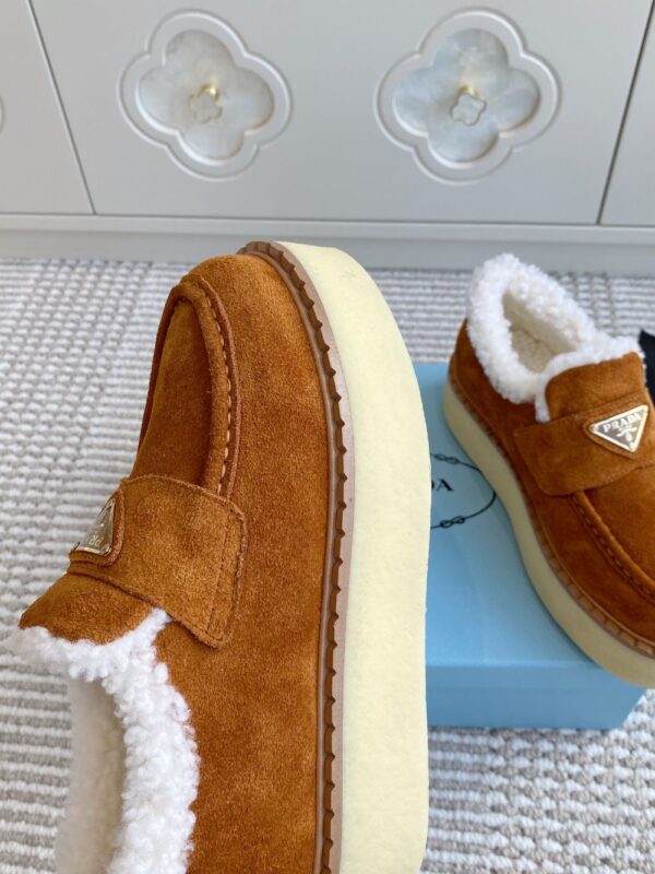 Prada Loafers Winter Orange