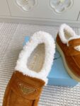 Prada Loafers Winter Orange