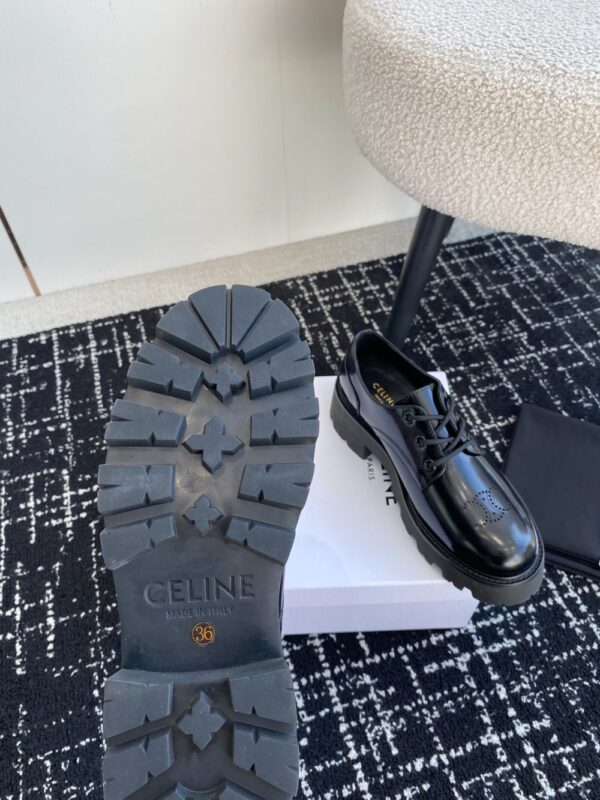 Celine Loafers Light Black Lace-up