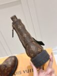 Louis Vuitton Motorcycle Boots Lace-up Light Brown