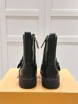 Louis Vuitton Motorcycle Boots Black Lace-up
