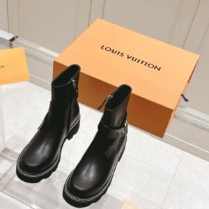 Louis Vuitton Motorcycle Boots Black