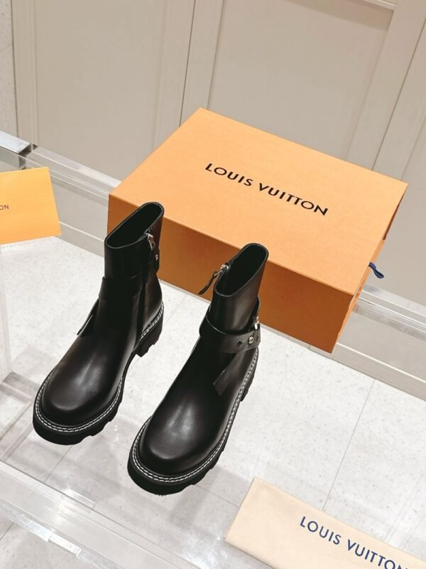 Louis Vuitton Motorcycle Boots Black