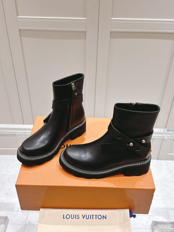 Louis Vuitton Motorcycle Boots Black
