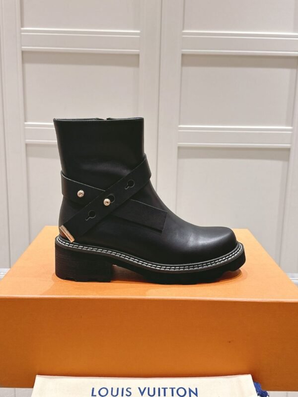 Louis Vuitton Motorcycle Boots Black