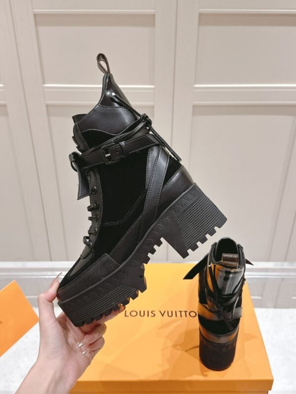 Louis Vuitton High Heel Martin Boots Black