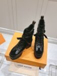Louis Vuitton High Heel Martin Boots Black