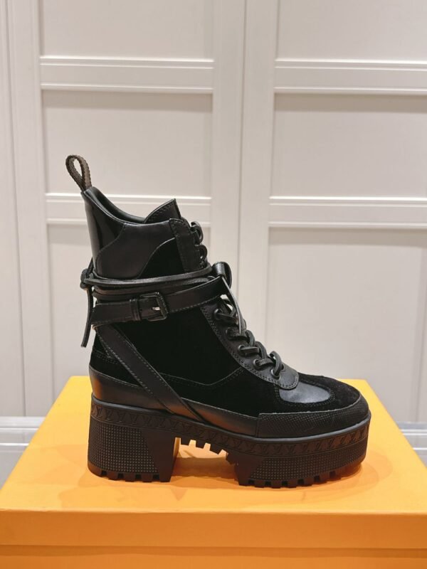 Louis Vuitton High Heel Martin Boots Black