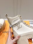 Louis Vuitton High Heel Martin Boots Cream