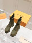 Louis Vuitton High Heel Martin Boots Green