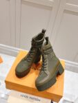 Louis Vuitton High Heel Martin Boots Green