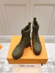 Louis Vuitton High Heel Martin Boots Green