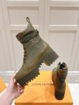 Louis Vuitton High Heel Martin Boots Green
