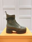 Louis Vuitton High Heel Martin Boots Green