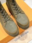 Louis Vuitton High Heel Martin Boots Green