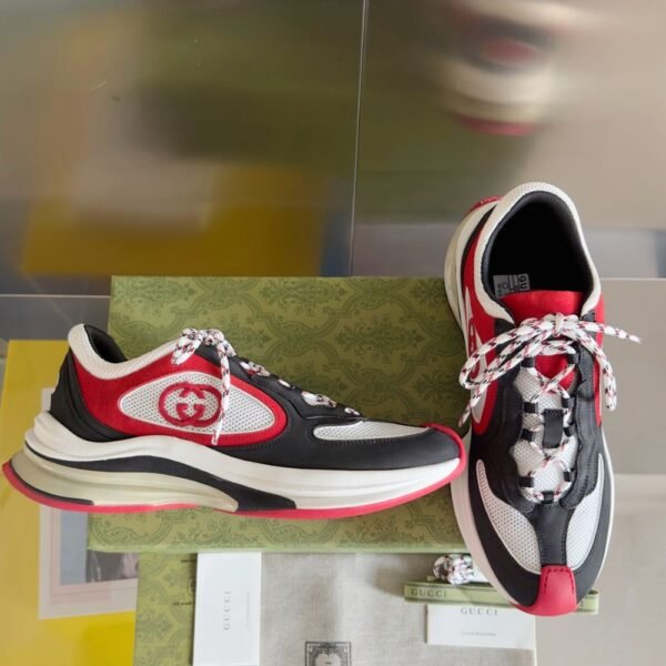 Gucci GG Run Men Red and Black White